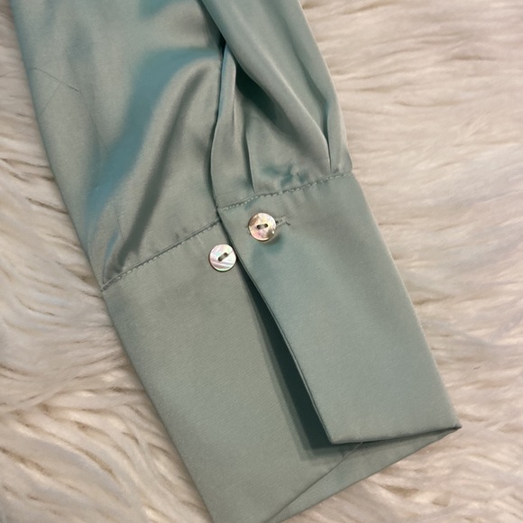 ZARA shirt with long sleeve silky feeling see all pictures brand new with tag - Picture 9 of 12